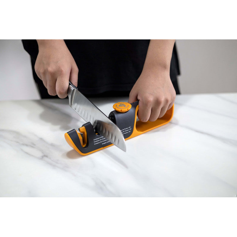 AIGUISE TOUT REGLABLE - Aiguiseur de couteaux professionnel à 3 niveaux Venteo - Mathon - 2