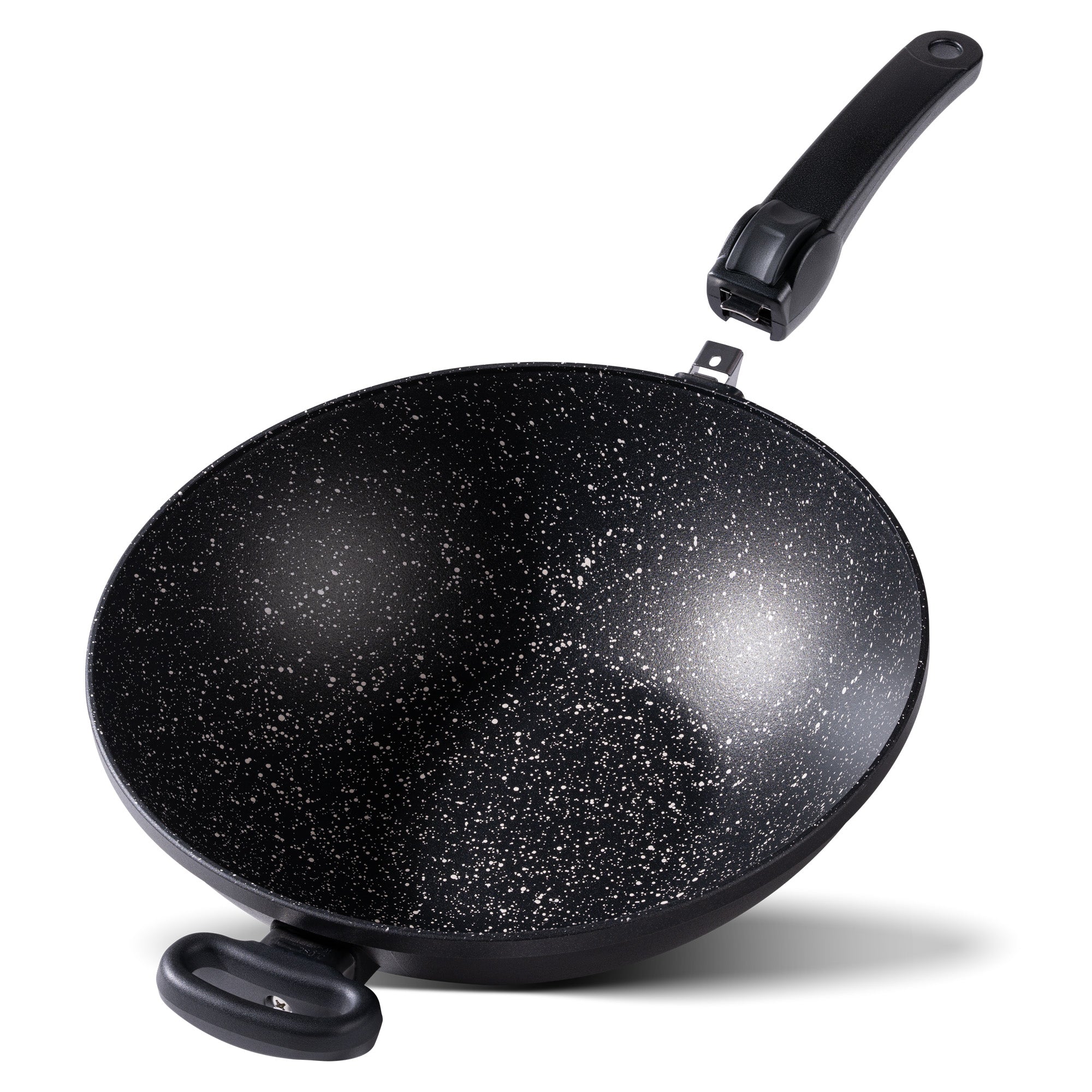 Wok Made in Germany, 32 cm, avec poignée amovible Stoneline - Mathon - 1