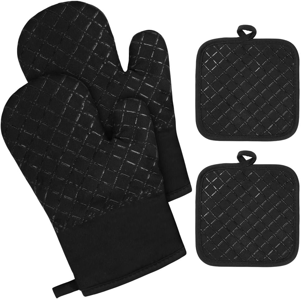 Gants de Cuisine Silicone et Coton Anti-Chaleur Vendos85 - Mathon