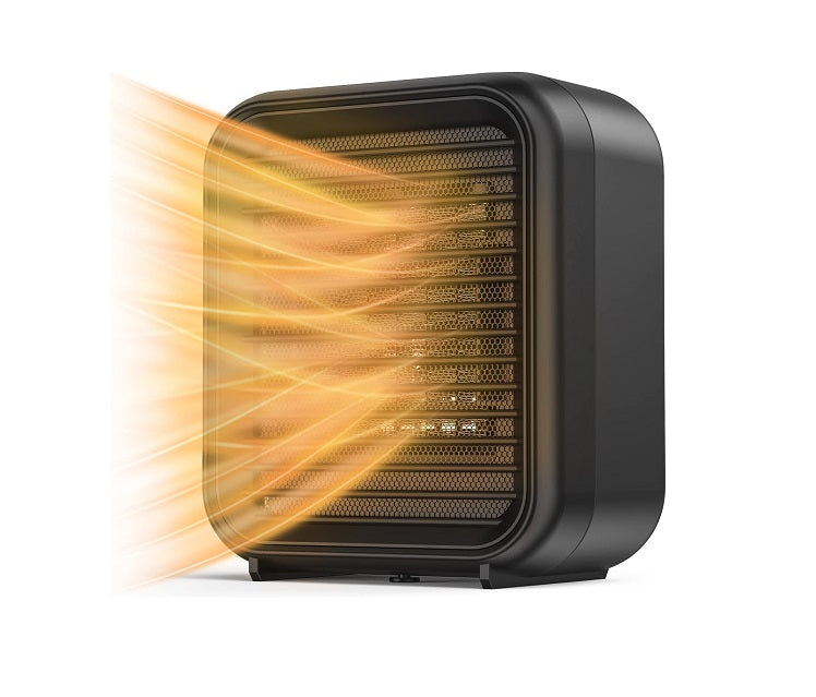 Mini Radiateur Céramique 800W noir Vendos85 - Mathon