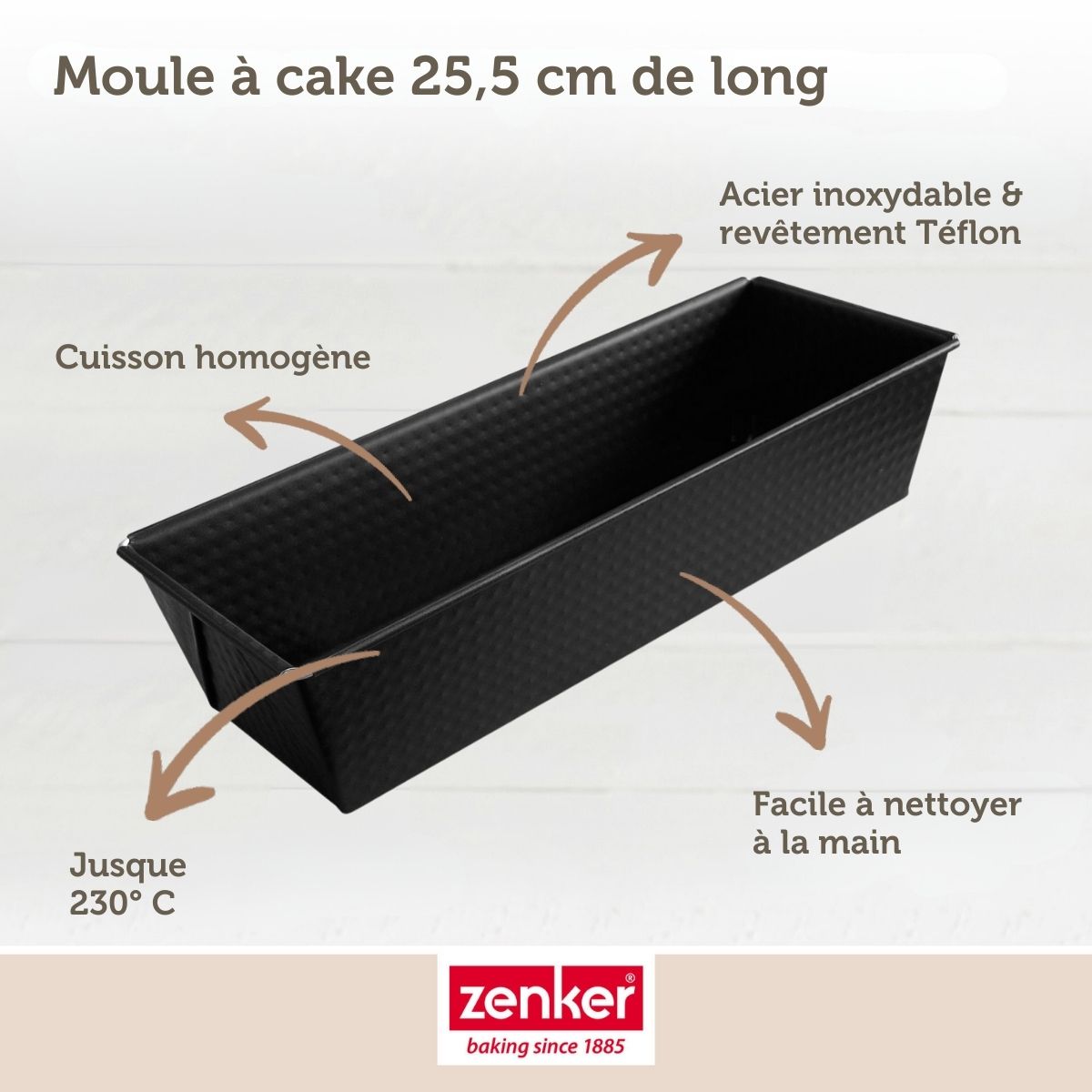 Moule à cake 25,5 cm Zenker Black Metallic Zenker - Mathon - 4