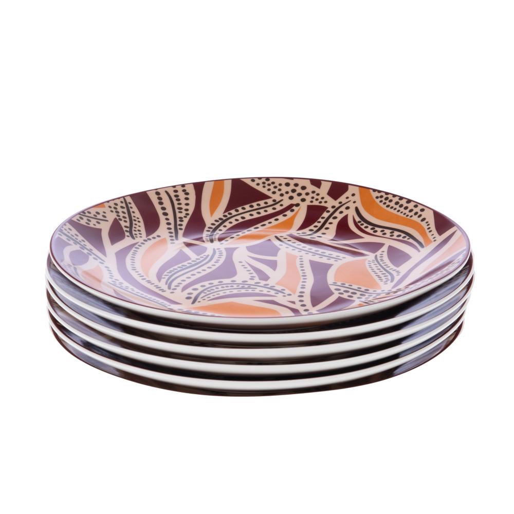 Coffret de 6 assiettes à dessert Bettina Amadeus - Mathon - 2