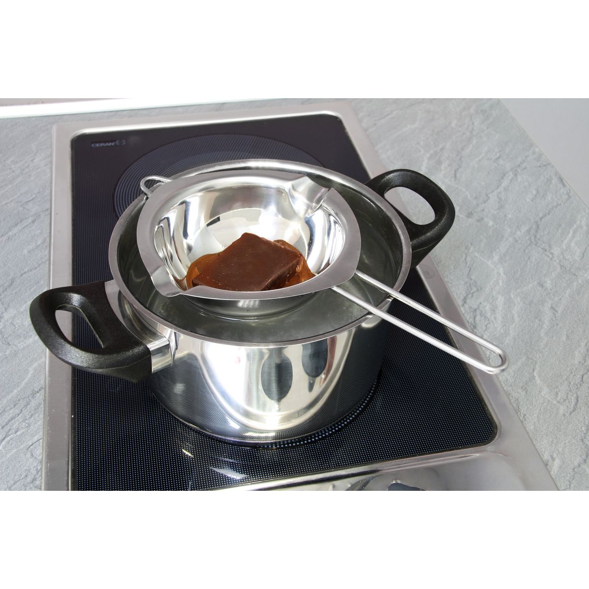 Service à bain marie 26 cm pour chocolat Zenker Zenker - Mathon - 7