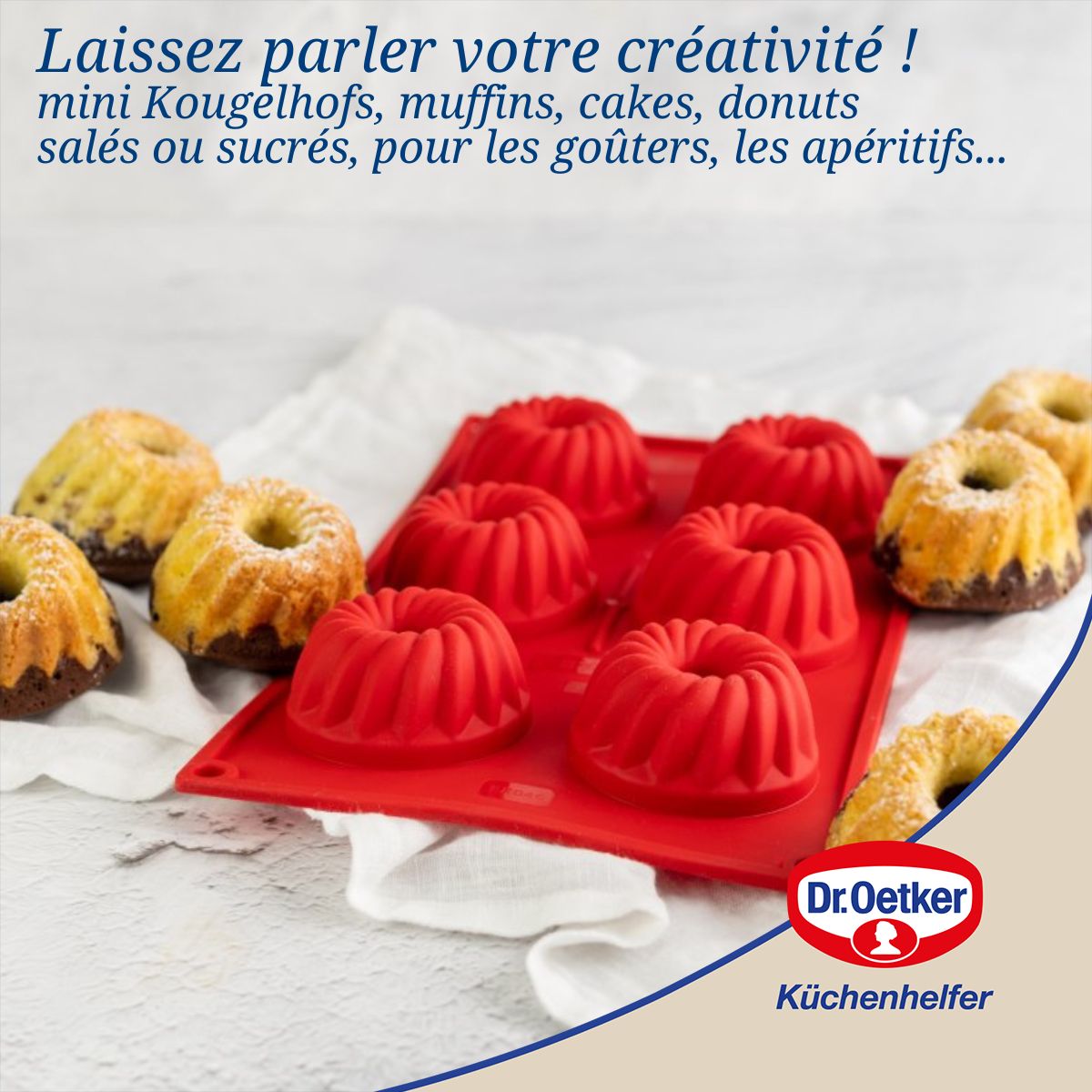 Moule à kougelhofs 6 empreintes 30 cm  Flexxibel Love Dr. Oetker - Mathon - 4