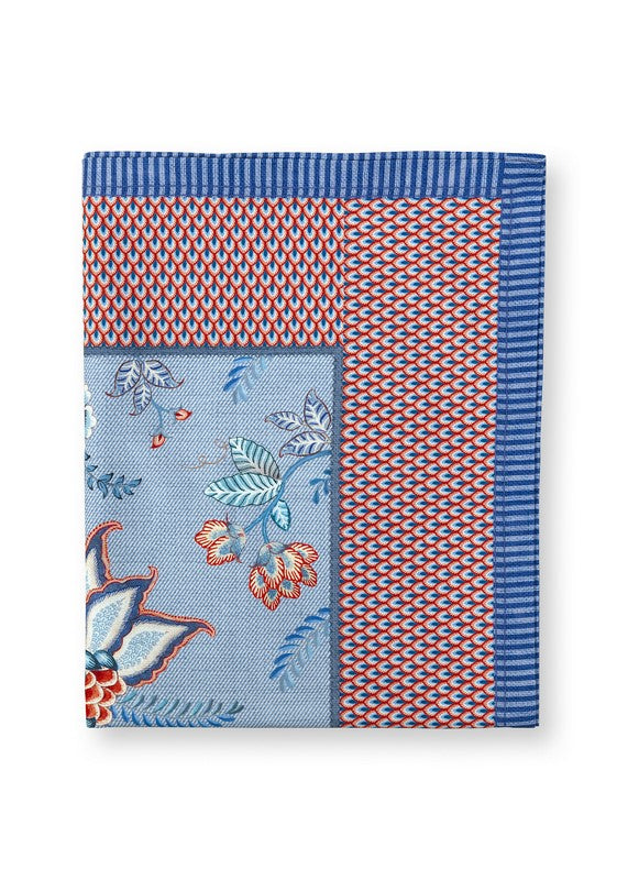 Chemin de table Flower Festival Bleu 50x150cm Pip Studio - Mathon - 2