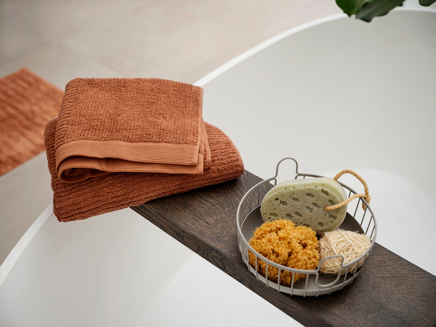 Tapis de bain TILES en coton Mandarine Zone Denmark - Mathon - 8