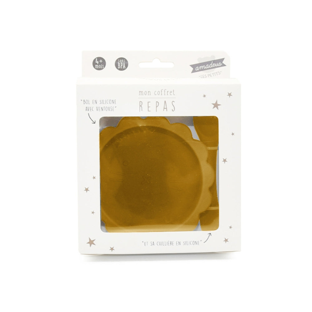 Mon coffret repas jaune en silicone Amadeus - Mathon - 2
