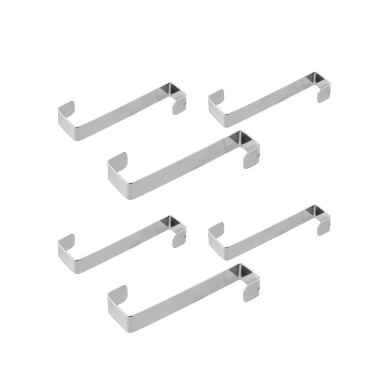 Ensemble de 6 crochets pour porte et placard  Tecno Fackelmann - Mathon - 1