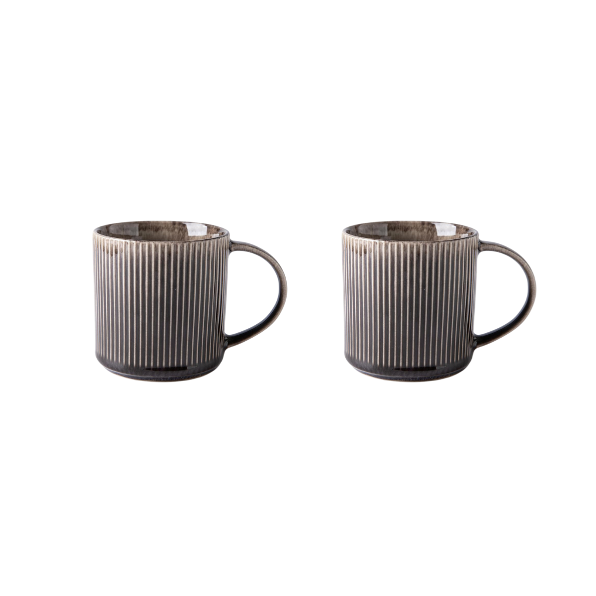 Lot de 2 mugs marron - "Cappuccino" Laguiole Cuisson - Mathon - 1