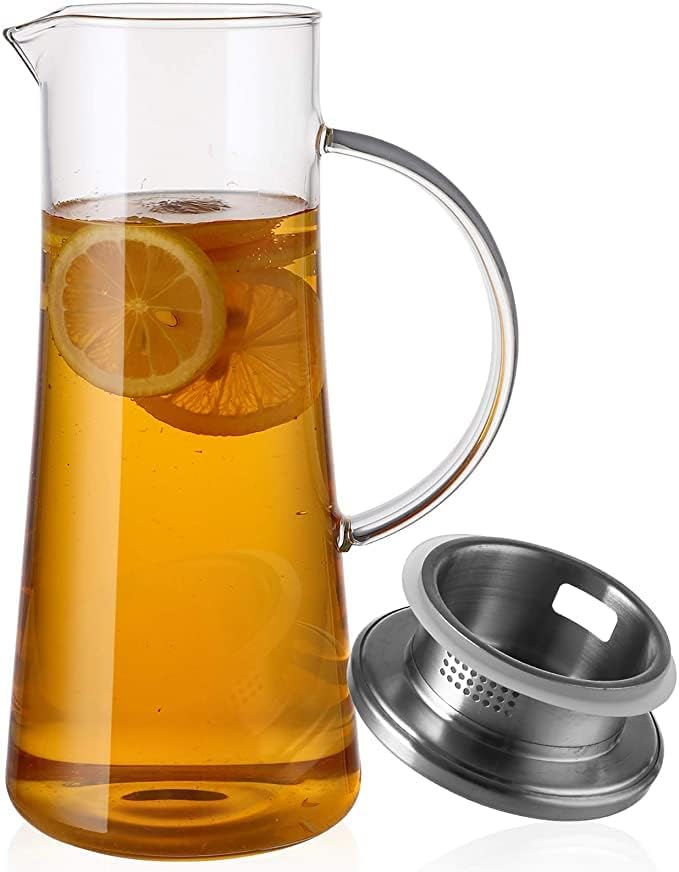 Pichet en Verre de 1,5 L avec Couvercle Vendos85 - Mathon