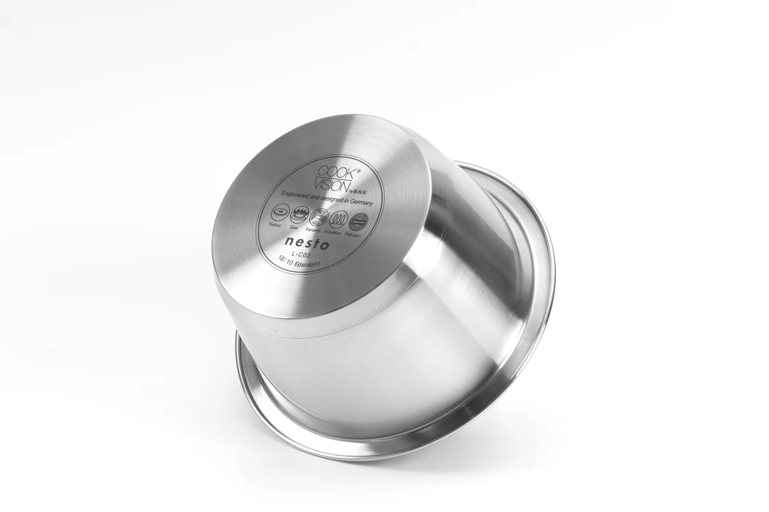 Casserole empilable cookvision 16 x 8,5 cm de 1,3 litres en Inox Cookvision - Mathon - 2