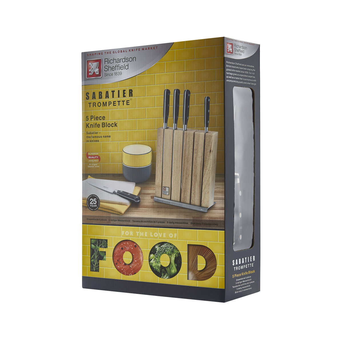 Sabatier Trompette - Bloc 5 pièces Richardson Sheffield - Mathon - 3