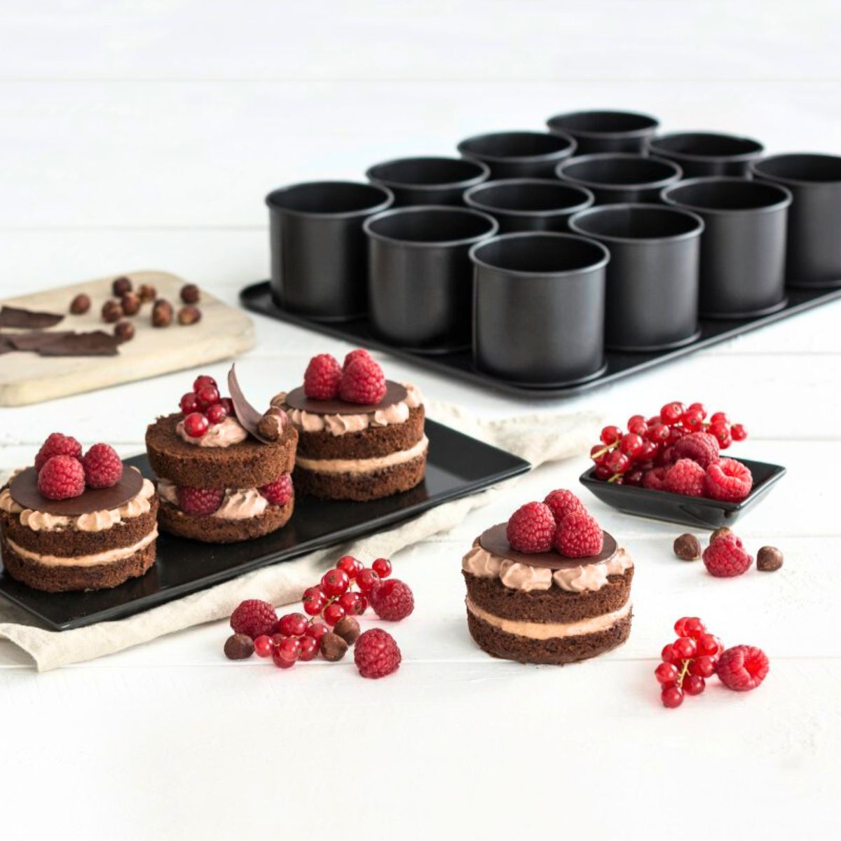 Plaque à pâtisserie mini gâteaux et spatule à glacer Zenker Black Metallic Zenker - Mathon - 2