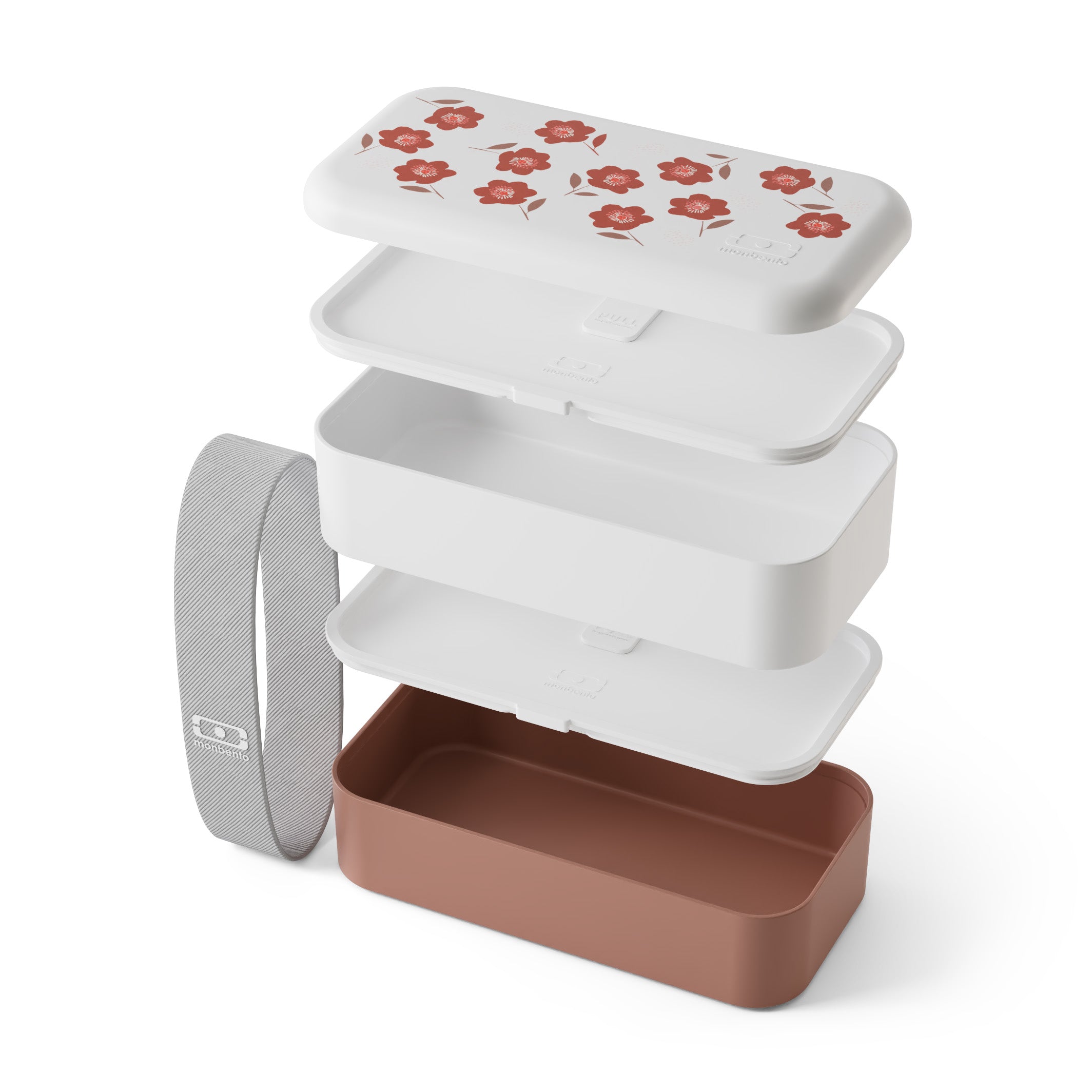 Lunch box 2 compartiments Original 1L Made in France Rose Poppy Monbento - Mathon - 3