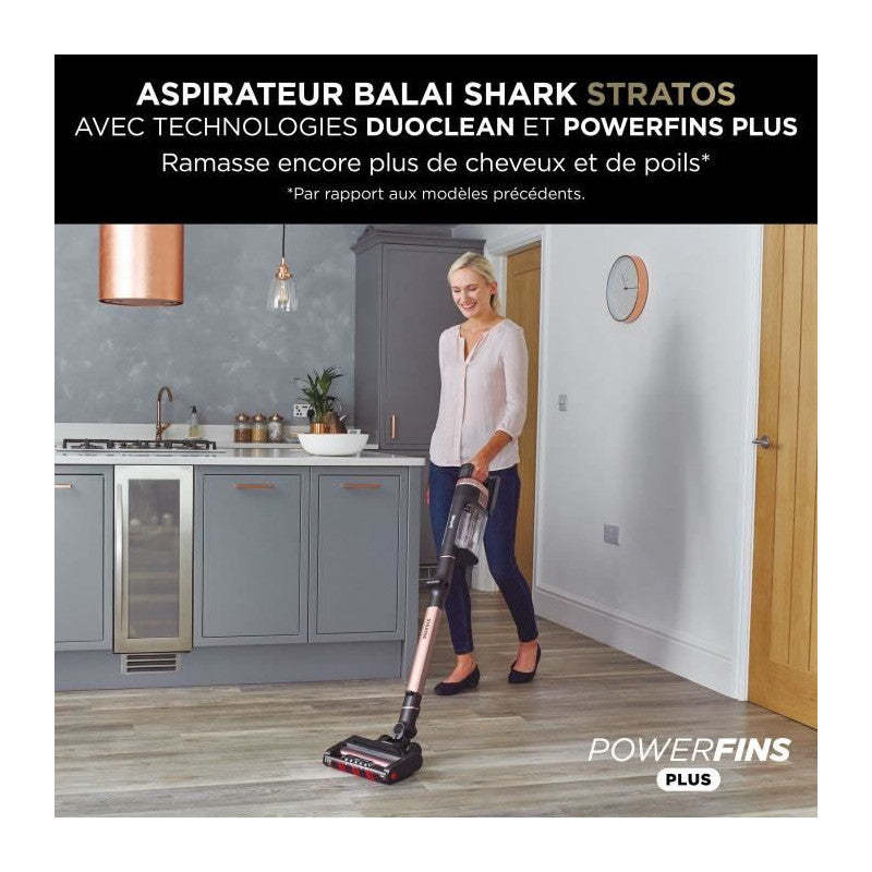 Stratos Iz400eu - Aspirateur Balai Sans Fil - Technologie Duoclean + Powerfins Plus - Eclairage Led Shark - Mathon - 6