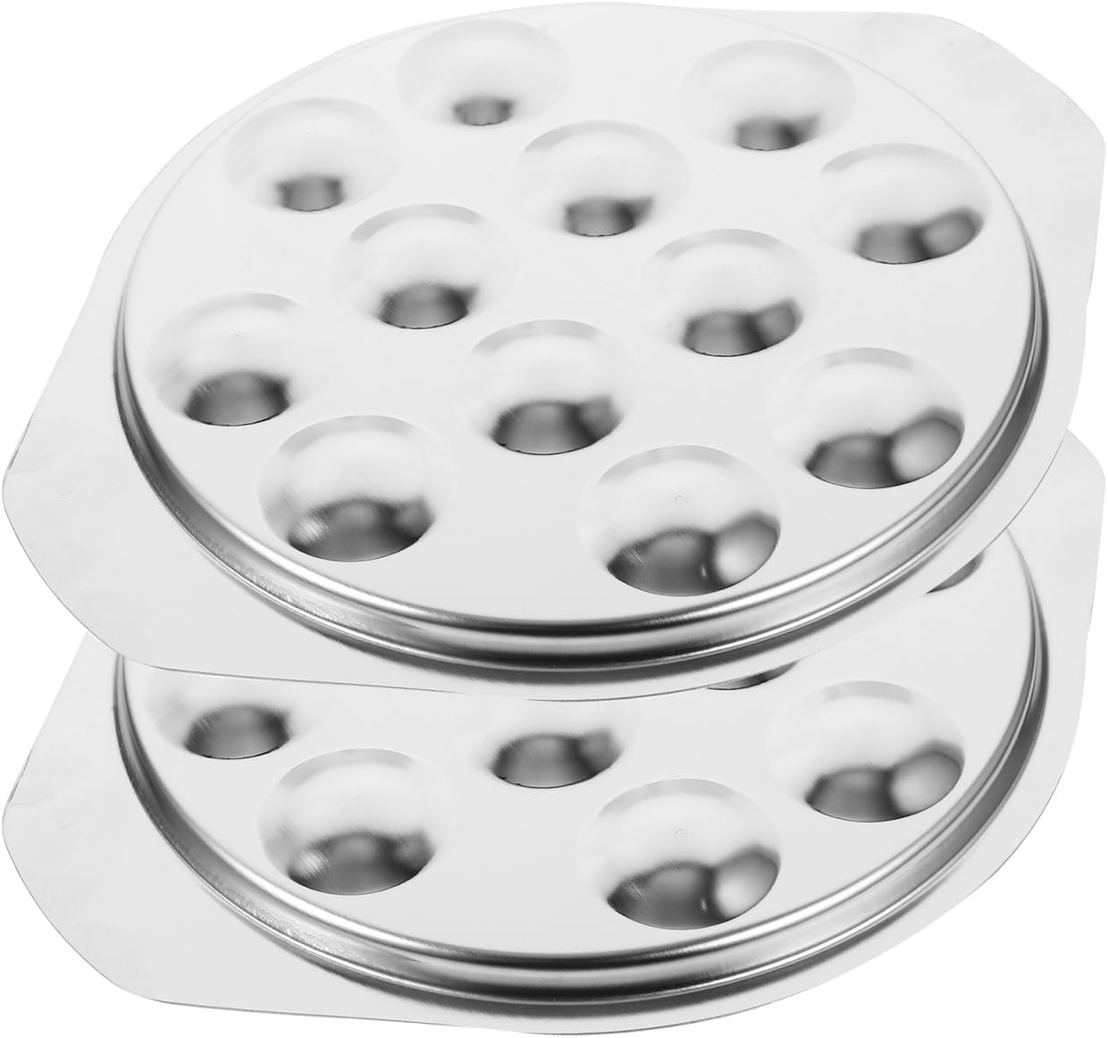 Assiettes inox 12 trous pour escargots et fruits de mer Vendos85 - Mathon