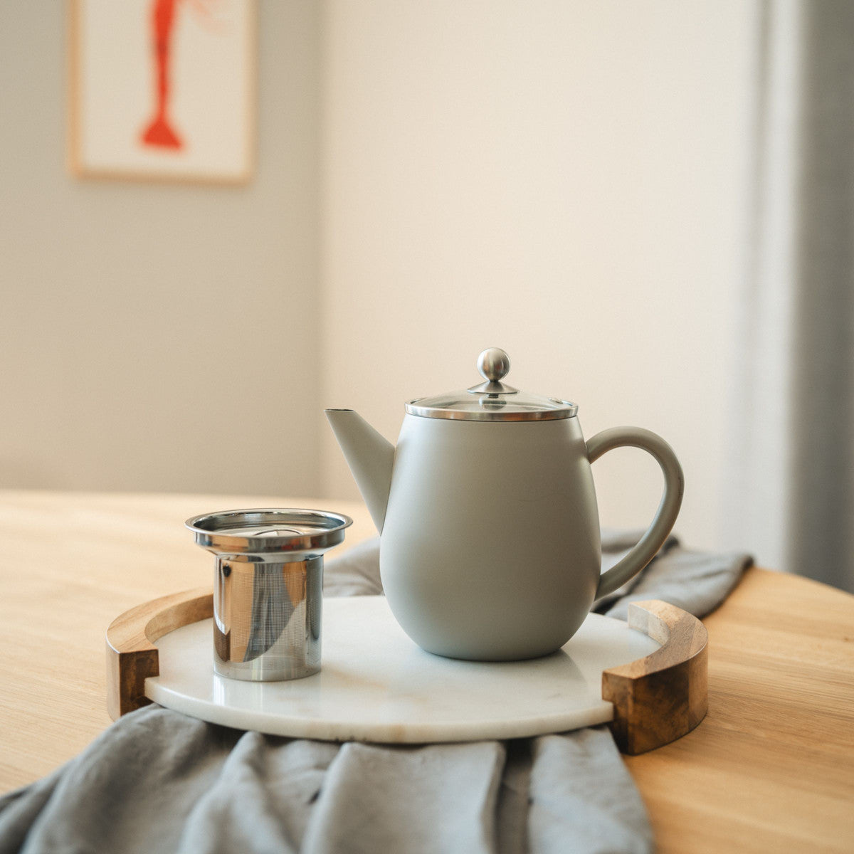 Duet® Eva Gris - Théière 1.1 L Bredemeijer - Mathon - 5