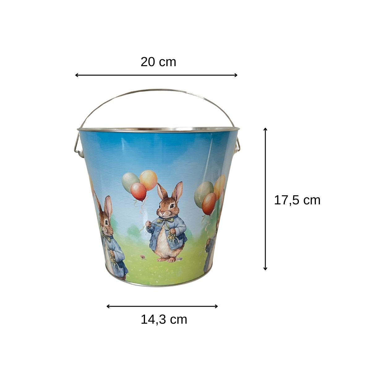 Seau pour la chasse aux œufs  Pâques Fackelmann - Mathon - 3
