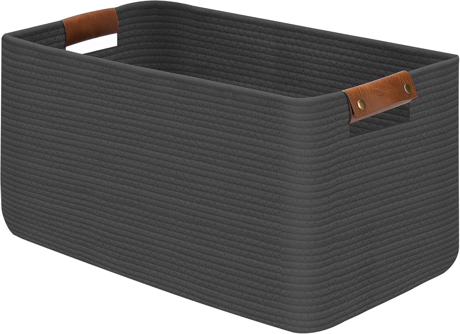 Panier à linge pliable en coton Gris 63L Vendos85 - Mathon