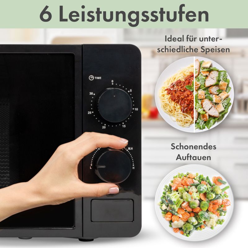 Four micro-onde 20L 1150W  Bomann MW6014CB-Noir Bomann - Mathon - 4