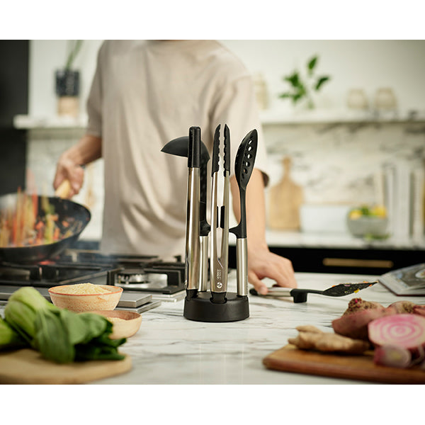 Set de 5 ustensiles Elevate Fusion avec socle compact Joseph Joseph - Mathon - 4