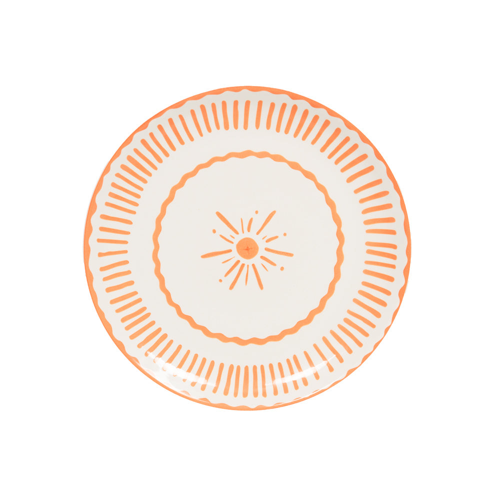 Assiette plate Tamara orange 27 cm (lot de 6) Table passion - Mathon - 1