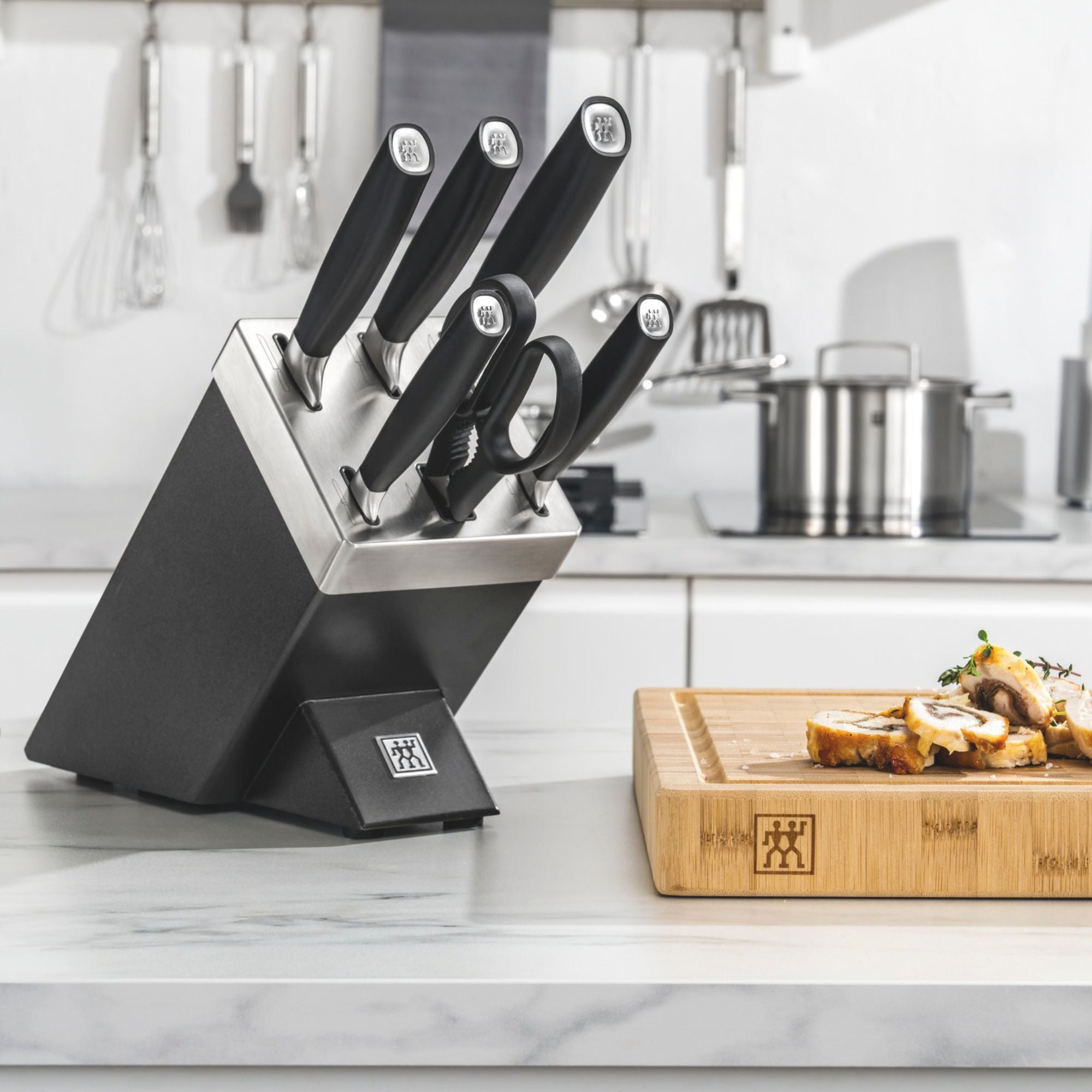 7-pcs, Set de blocs de couteaux, Argent, Anthracite Zwilling - Mathon - 2