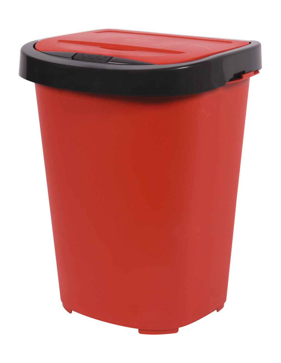 Poubelle Tri-home 40 L Rubis Et Gris Anthracite Eda Plastique - Mathon