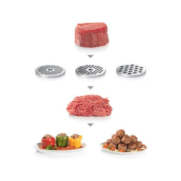 Hachoir Electrique  A Viande - Bosch Mfw67440 - Noir - 700w - Pieds An Bosch - Mathon - 6