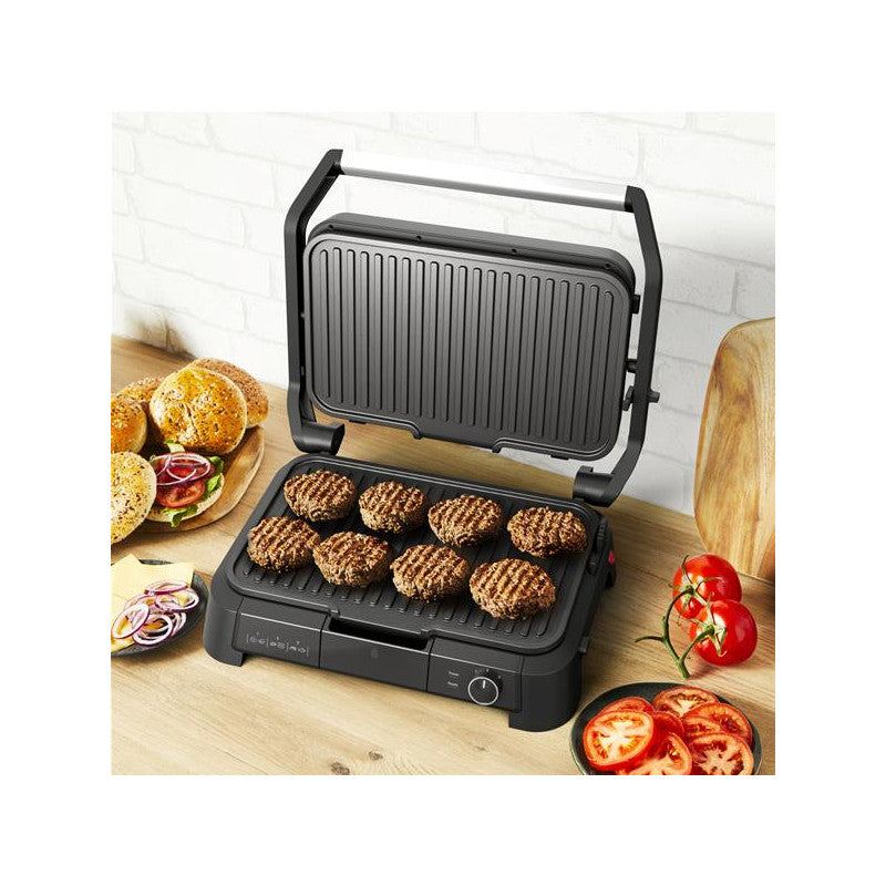 Grill Viande  3en1 Xl 2000w Th° Plaque Amovible Noir   - Gc520de0 Tefal - Mathon - 5