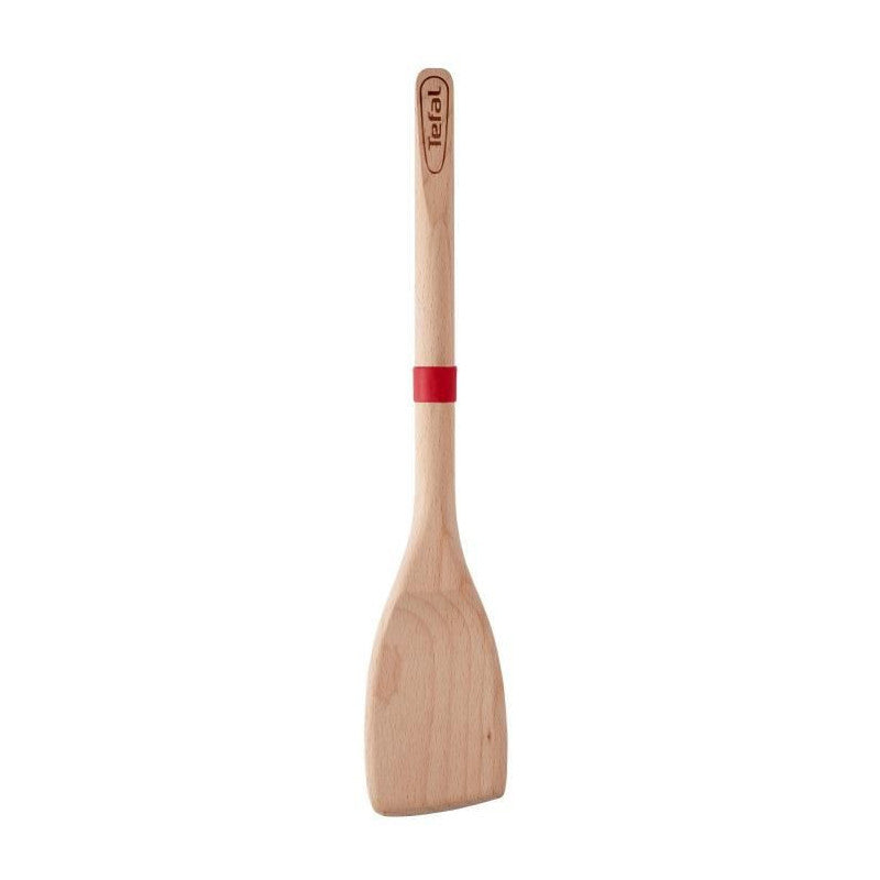 Spatule A Angle Ingenio - Bois Hetre Et Silicone Platinium - 33 Cm Tefal - Mathon - 1