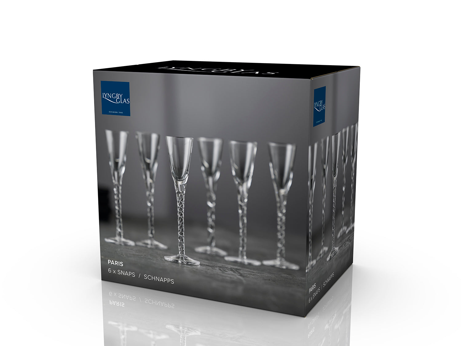 Ensemble de 6 verres à schnapps Transparent Lyngby Glas - Mathon - 4