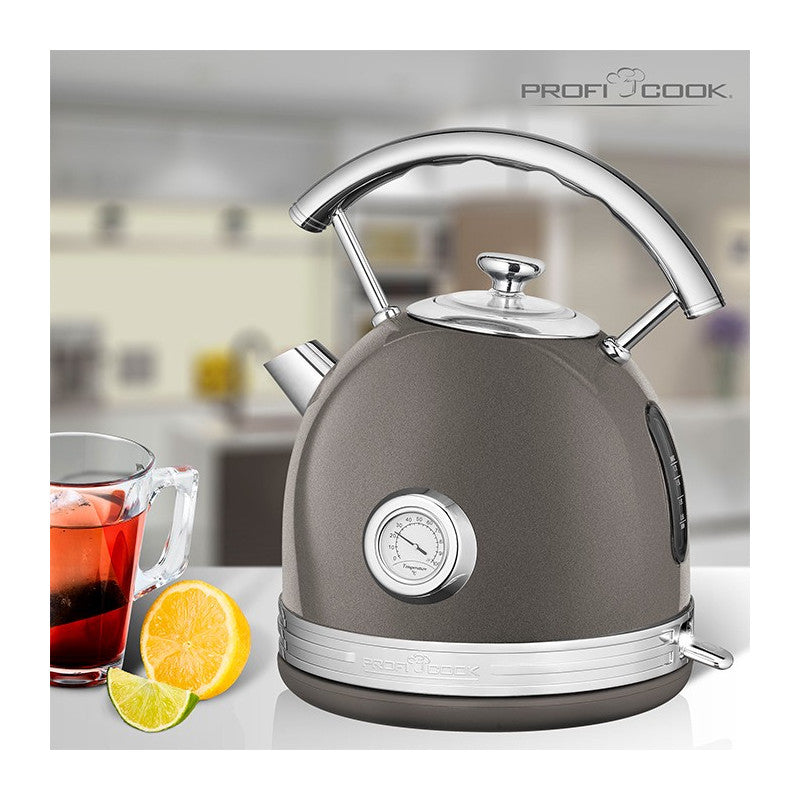 Bouilloire vintage 1,7L 2200W Proficook PC-WKS 1192 Anthracite Proficook - Mathon - 4