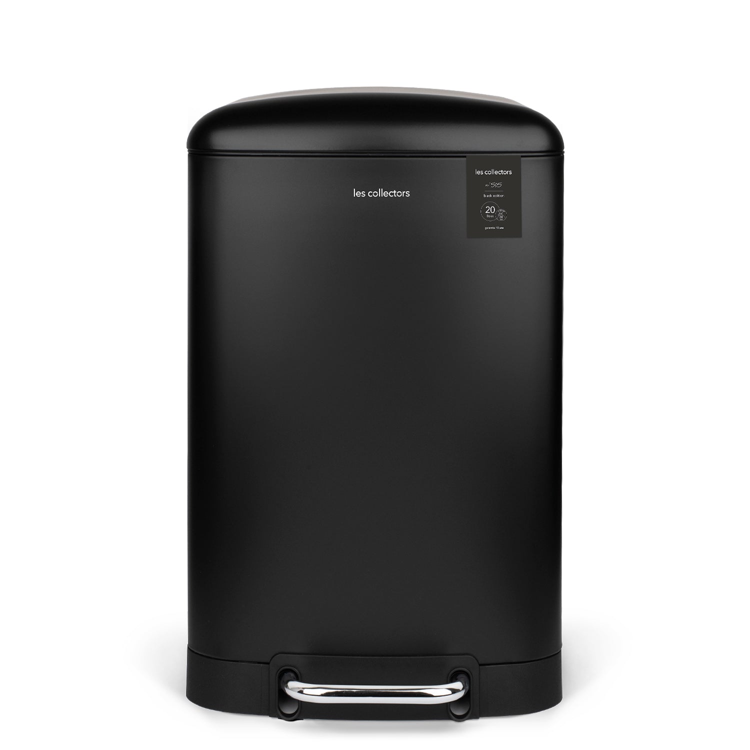 Poubelle à pédale 20L, black edition - N°505 Les Collectors - Mathon - 1