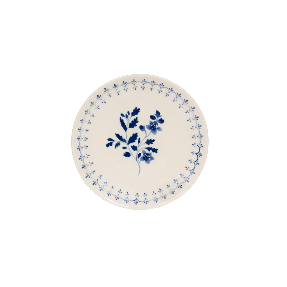 Assiette à dessert Appoline bleue 21 cm (lot de 6) Table passion - Mathon - 1