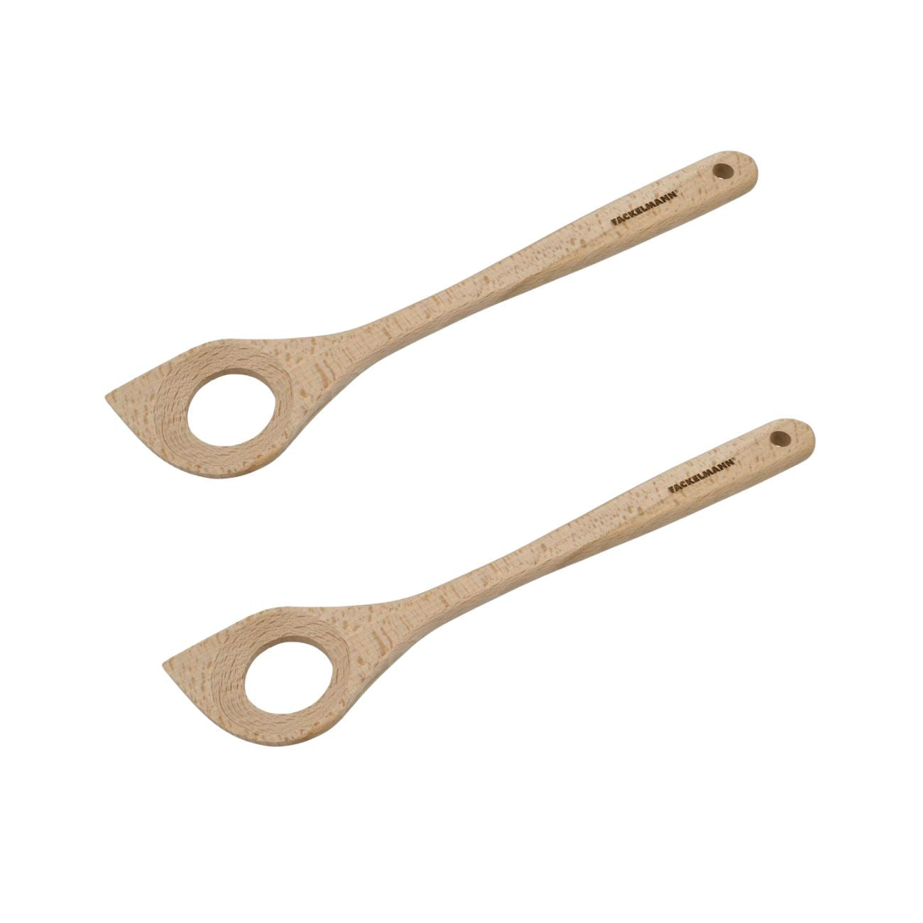 Ensemble de 2 Cuillères de cuisine à risotto en bois FSC Fackelmann - Mathon - 1