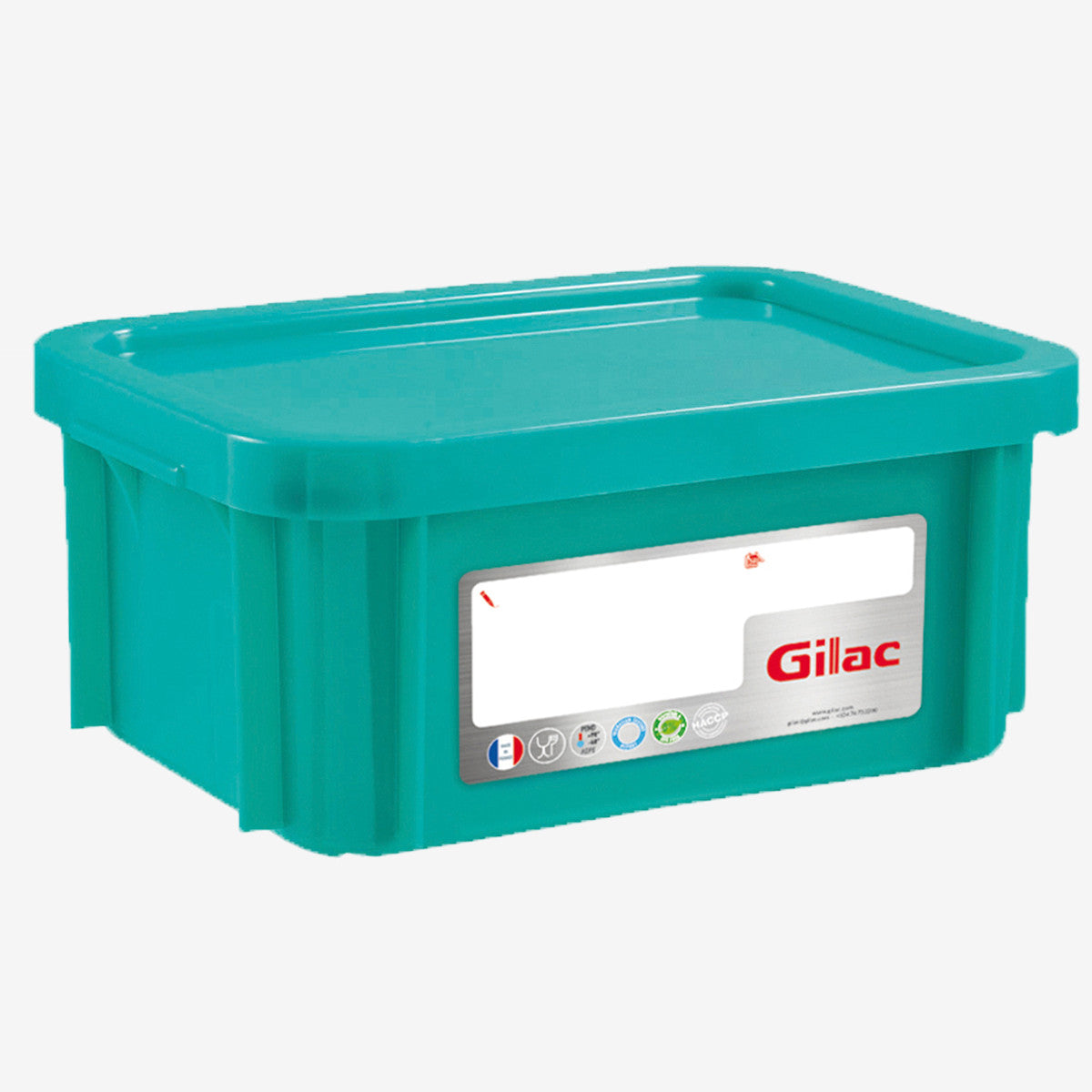 Bac HACCP 12 L Rectangulaire + Couvercle - Gilac - Mathon