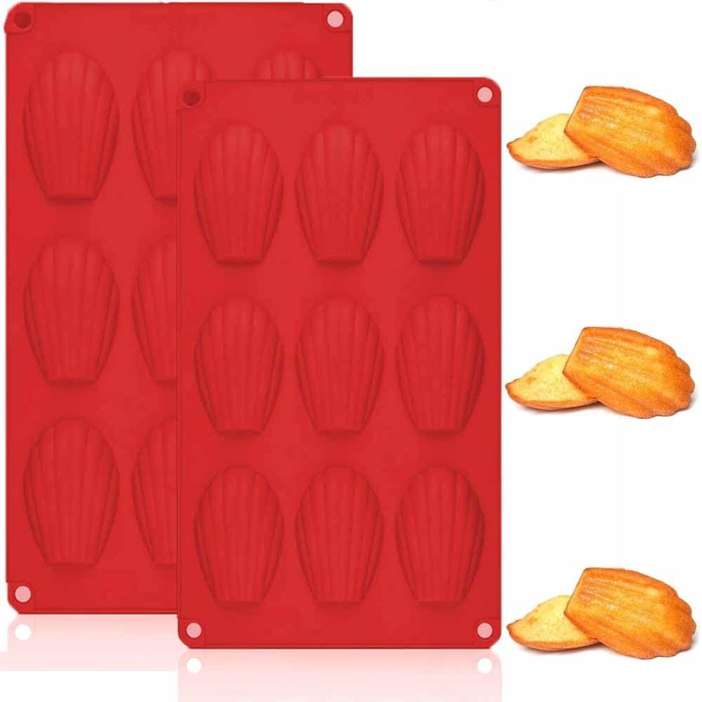 2 Moule en Silicone Madeleine, 9 Cavités Vendos85 - Mathon