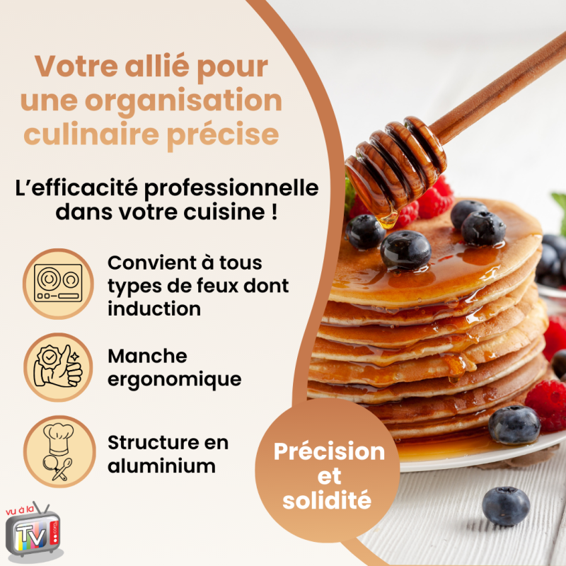 Poêle à pancakes 4 compartiments Kitchenpro - Mathon - 5