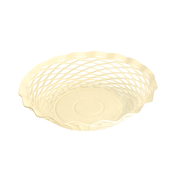 Corbeille ronde Vintage 24,5 cm vanille Roger Orfèvre - Mathon - 1