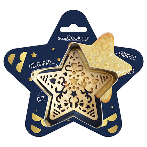 Emporte-pièce et embosseur Etoile Scrapcooking - Mathon - 2