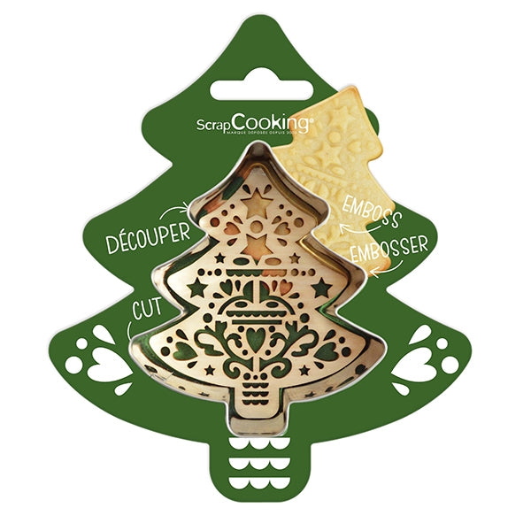 Emporte-pièce et embosseur Sapin Scrapcooking - Mathon - 2