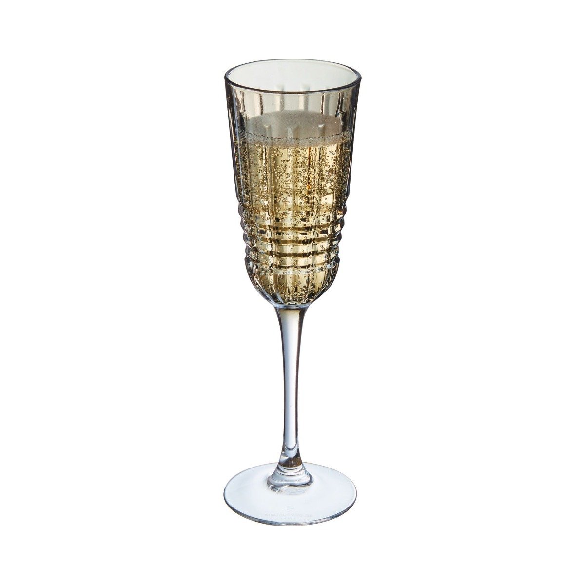 4 flûtes à champagne marrons 17cl Rendez-Vous Brume - Cristal d