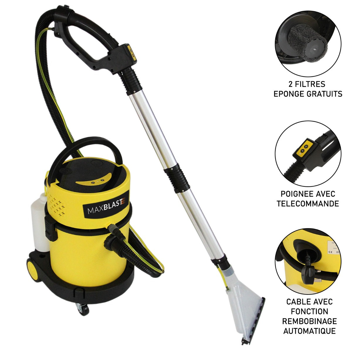 Aspirateur shampouineuse  MAXBLAST Fonction Sèche & Humide 20 L MaxBlast - Mathon - 7