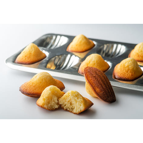 Plaque de 12 madeleines en fer blanc Gobel - Mathon - 2