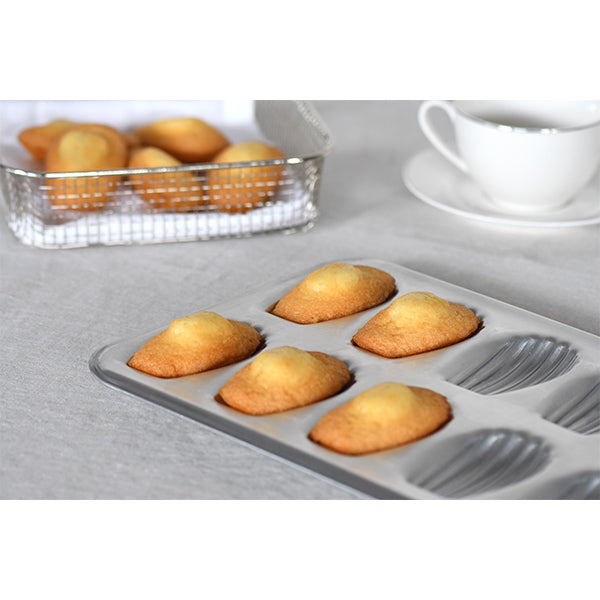 Plaque de 12 madeleines en fer blanc Gobel - Mathon - 3