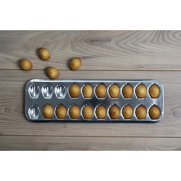 Plaque 20 madeleinettes en fer blanc Gobel - Mathon - 5