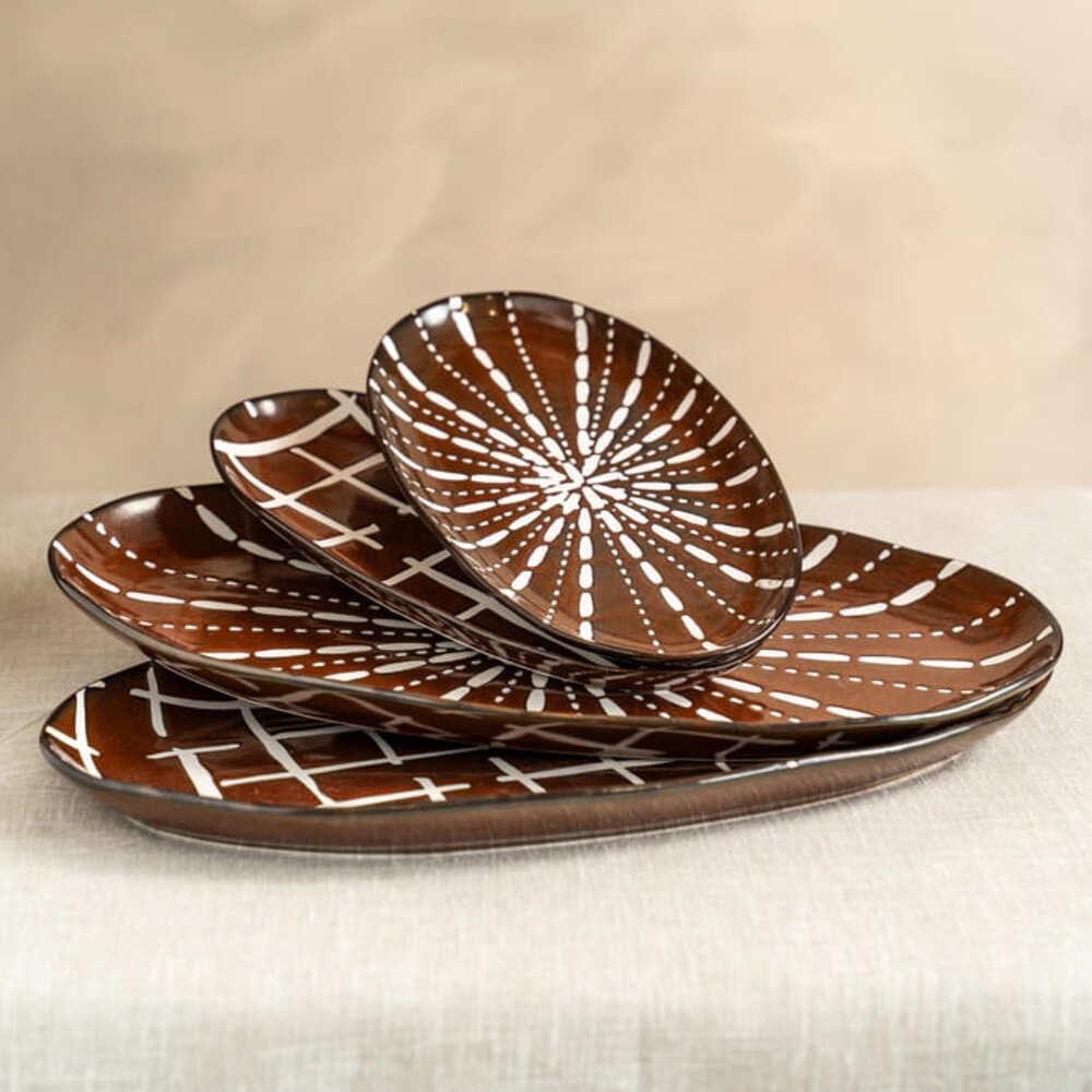 Plat oval Utah 35,5x19 cm (1 modèle aléatoire) Table passion - Mathon - 3