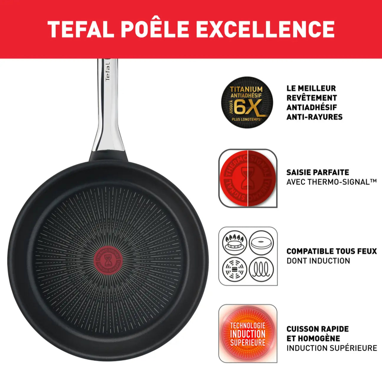 Poêle 28cm Excellence Tefal - Mathon - 4