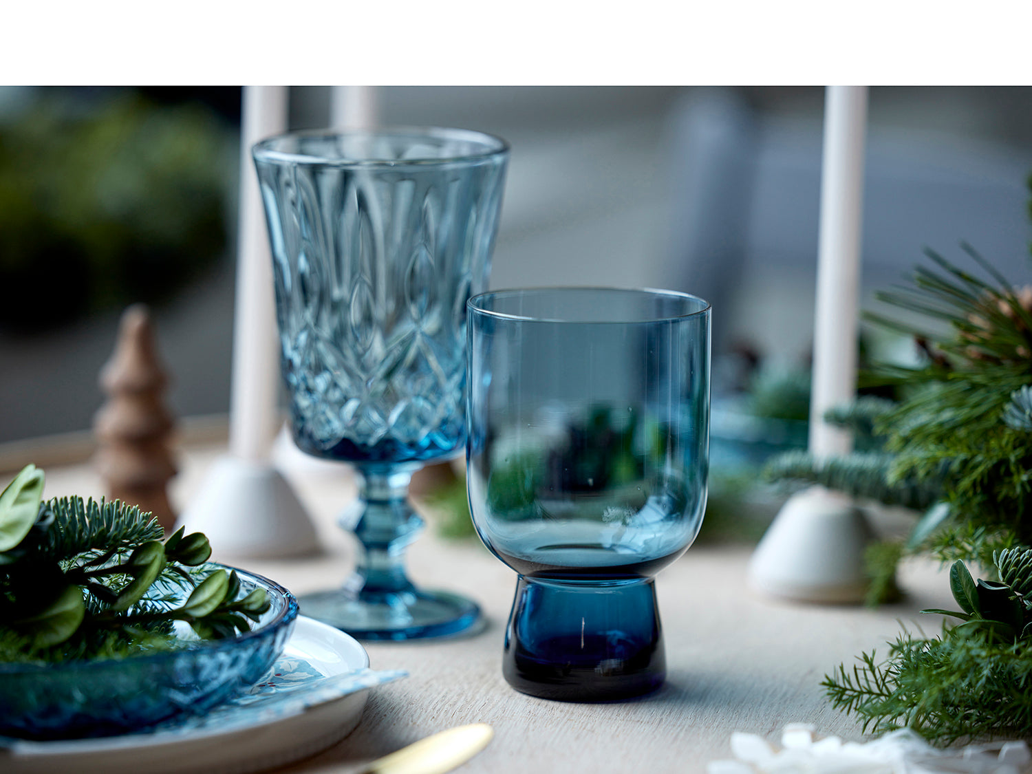 Set de 4 verres à eaux SORRENTO Bleu Lyngby Glas - Mathon - 8